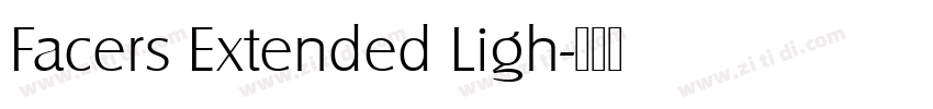 Facers Extended Ligh字体转换
